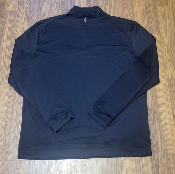 Johnnie-O Pullover Mens XL Black Performance 1/4 Zip Sweater Lightweight B78 - Picture 5 of 6